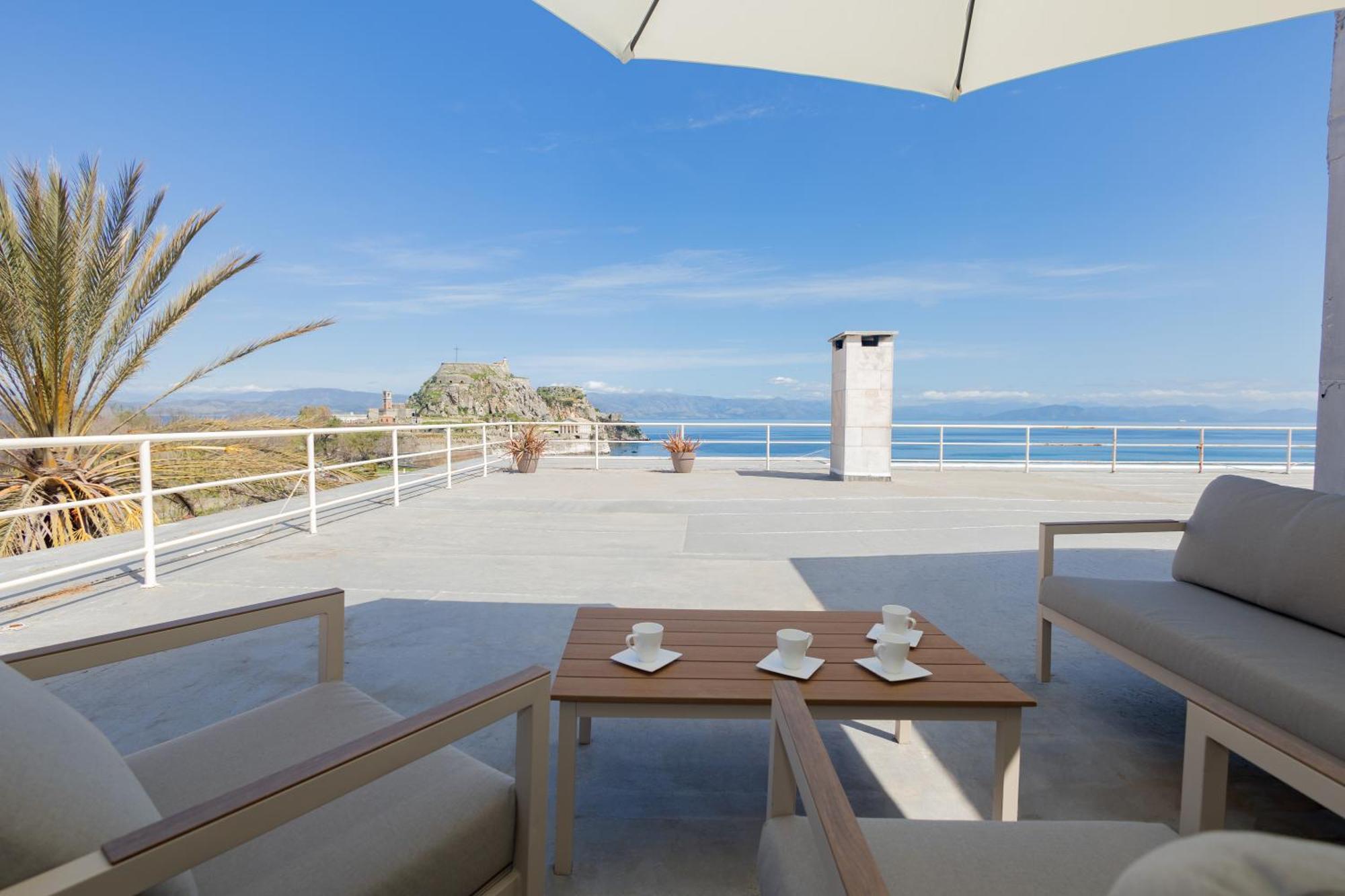 Old Fortress View Roof Top Apartment By Konnect Corfu  Eksteriør bilde