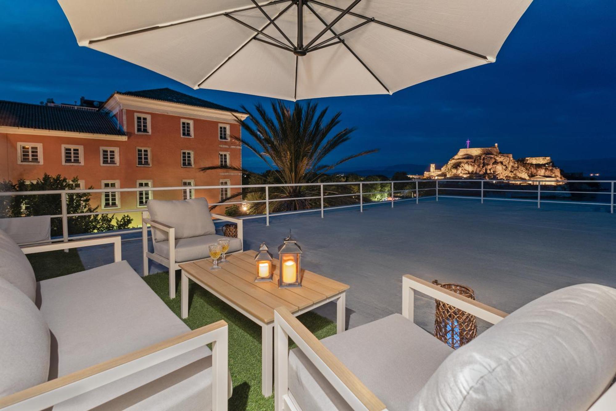 Old Fortress View Roof Top Apartment By Konnect Corfu  Eksteriør bilde